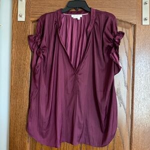 Anthropologie Plum Blouse